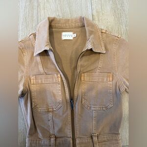 Alice + Olivia Women's Brown Jean Jacket